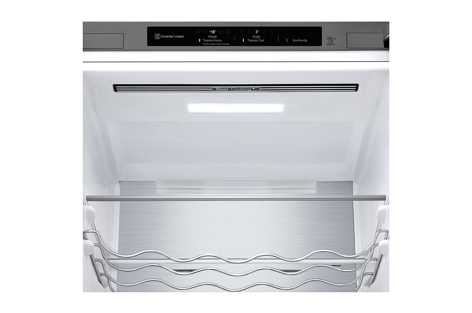 LG 2.03M 387L Kombinerad kyl/frys(Prime Silver) - Energiklass D, GBV5240DPY
