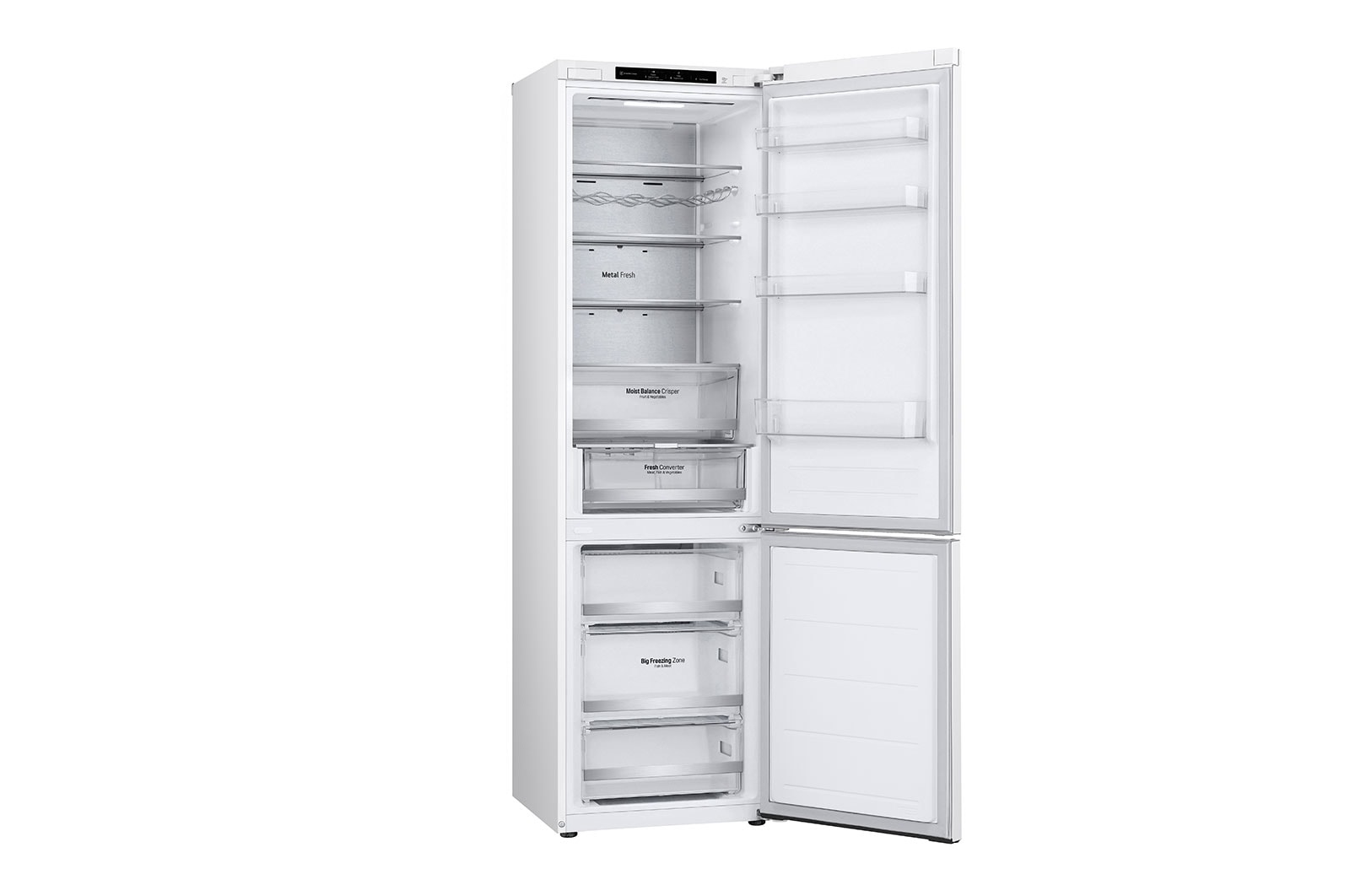 LG 2.03M 387L Kombinerad kyl/frys(White) - Energiklass D, GBV5240DSW