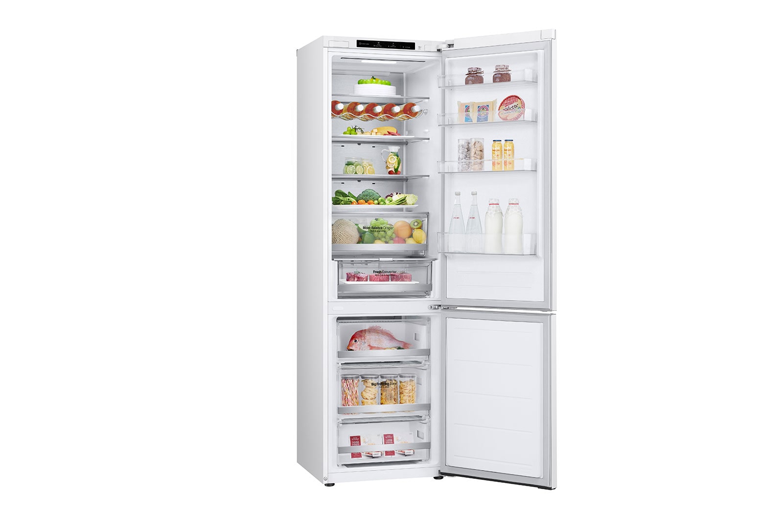 LG 2.03M 387L Kombinerad kyl/frys(White) - Energiklass D, GBV5240DSW