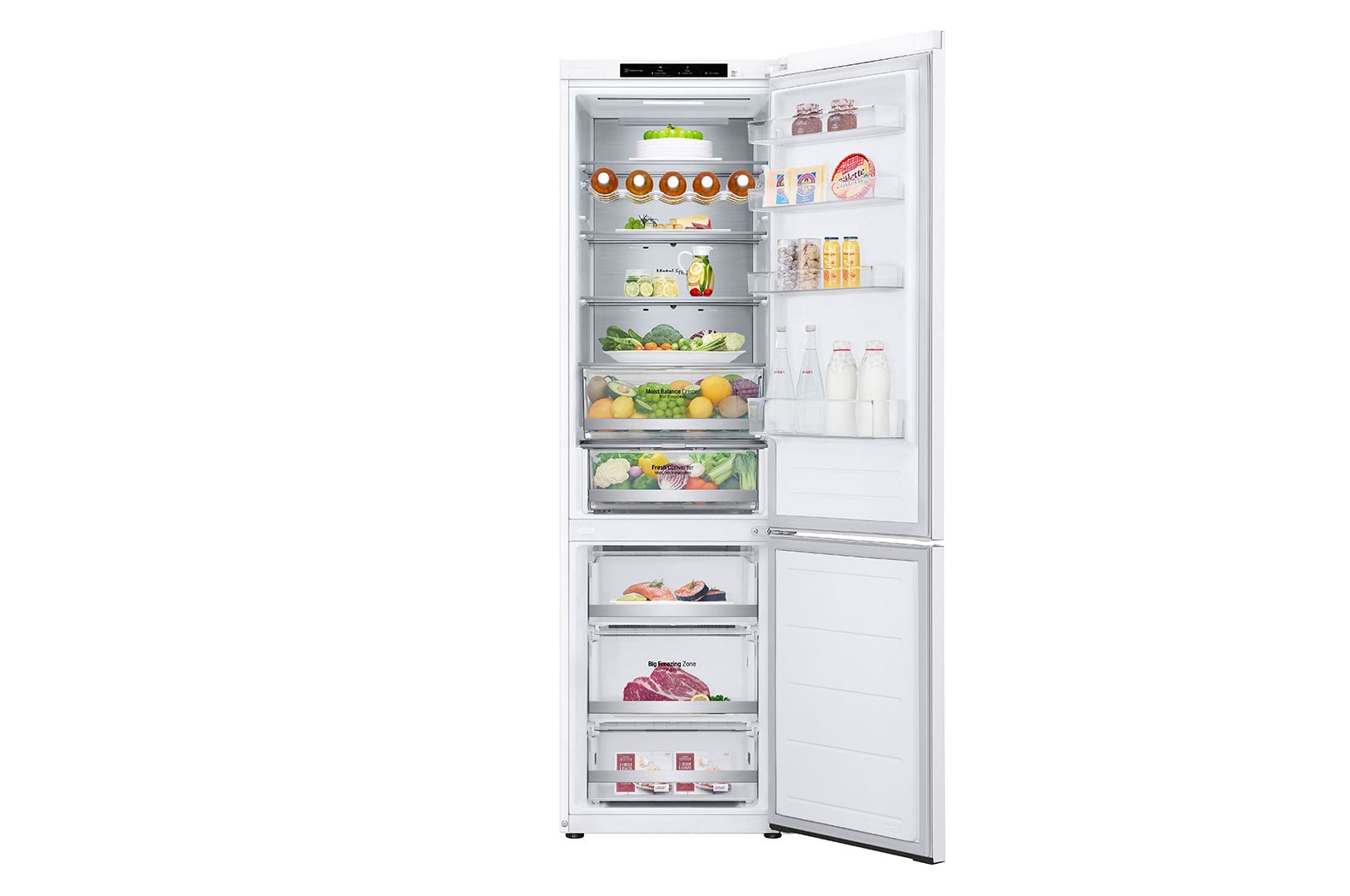 LG 2.03M 387L Kombinerad kyl/frys(White) - Energiklass D, GBV5240DSW