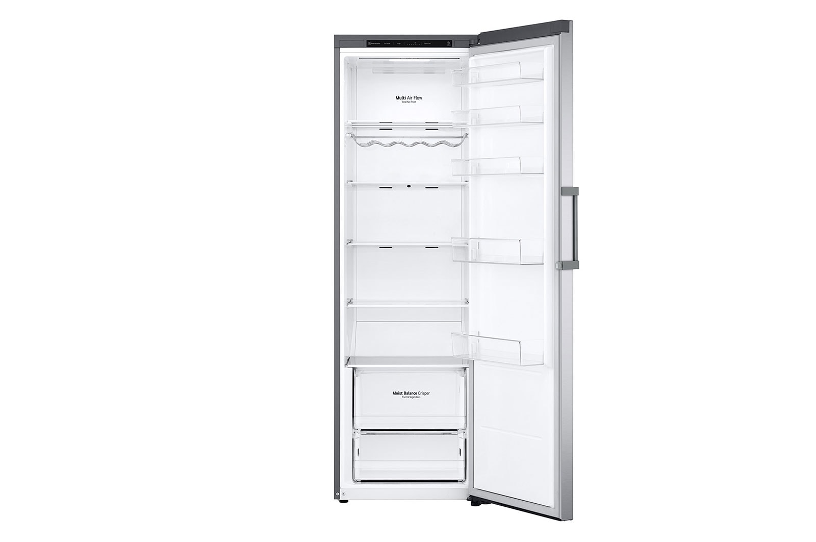 LG Fristående kyl (386L) och frys (324L)-paket (Shiny Steel), Energiklass E, GF41GL51PZ