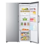 LG Fristående kyl (386L) och frys (324L)-paket (Shiny Steel), Energiklass E, GF41GL51PZ