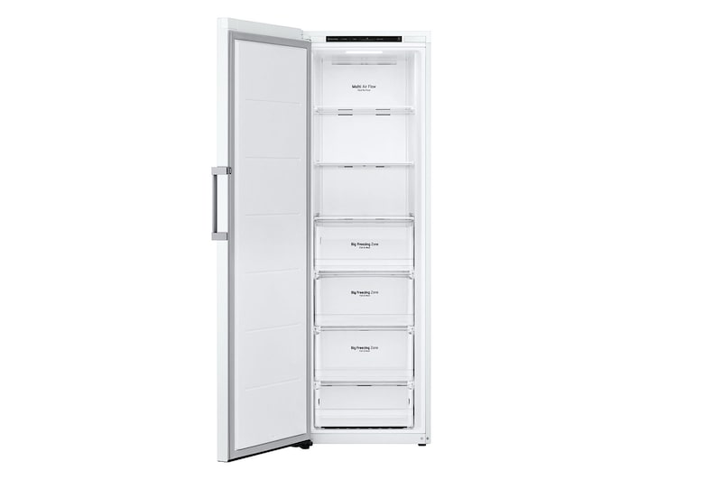 LG Fristående kyl (386L) och frys (324L)-paket (Vitt), Energiklass E, GF41GL51SW