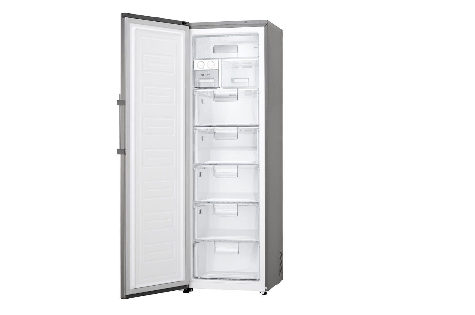 LG 323L Fristående frys (Shiny Steel) - Energiklass F, Total No Frost och Smart Diagnosis™ med Wi-Fi, GF5237PZJZ1