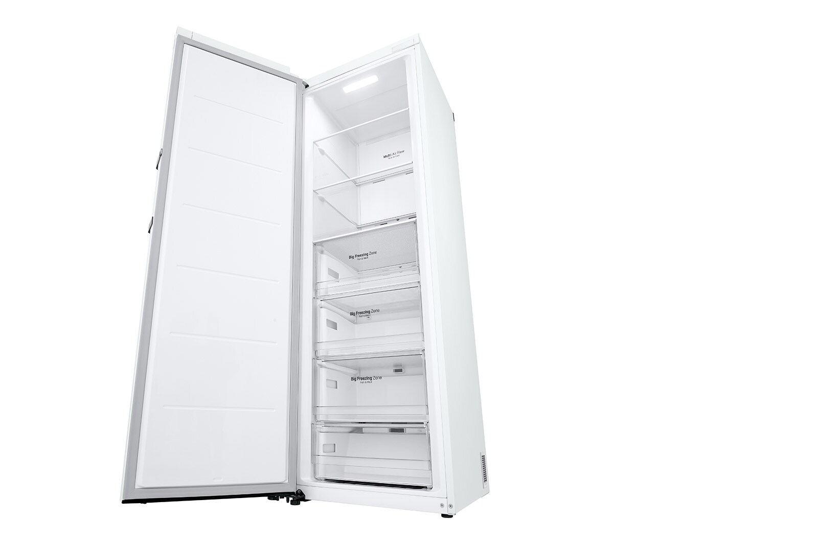 LG 324L Fristående frys (Vit) - Energiklass E, Total No Frost, Express Freeze, Smart Diagnosis™ med Wi-Fi, GFE41SWGSZ