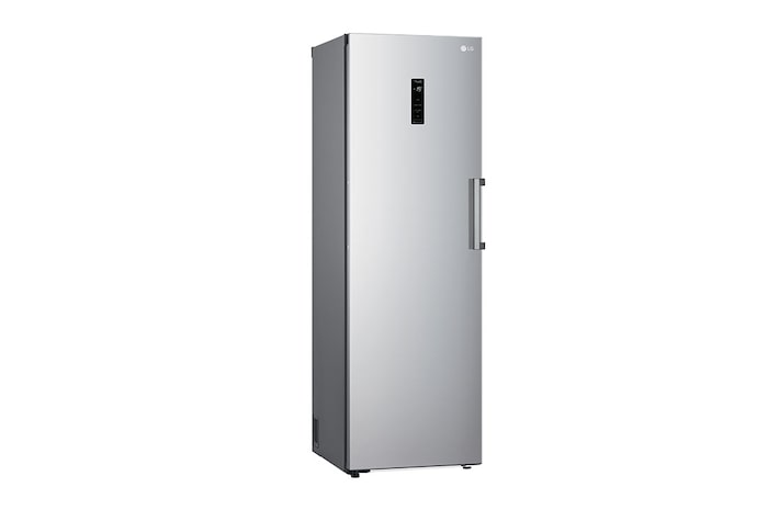 LG 324L Fristående frys (Shiny Steel) - Energiklass E, Total No Frost, Express Freeze, Smart Diagnosis™ med Wi-Fi, GFE61PZCSZ