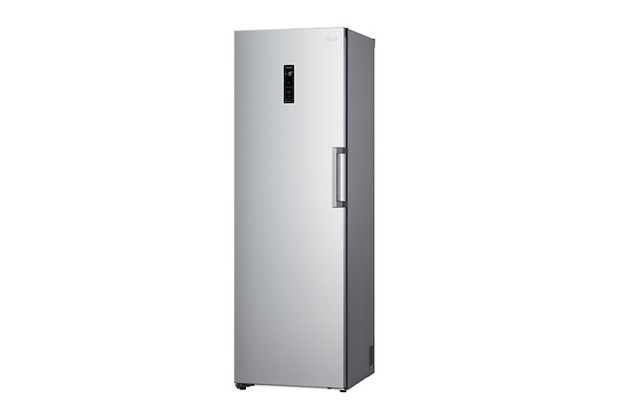 LG 324L Fristående frys (Shiny Steel) - Energiklass E, Total No Frost, Express Freeze, Smart Diagnosis™ med Wi-Fi, GFE61PZCSZ