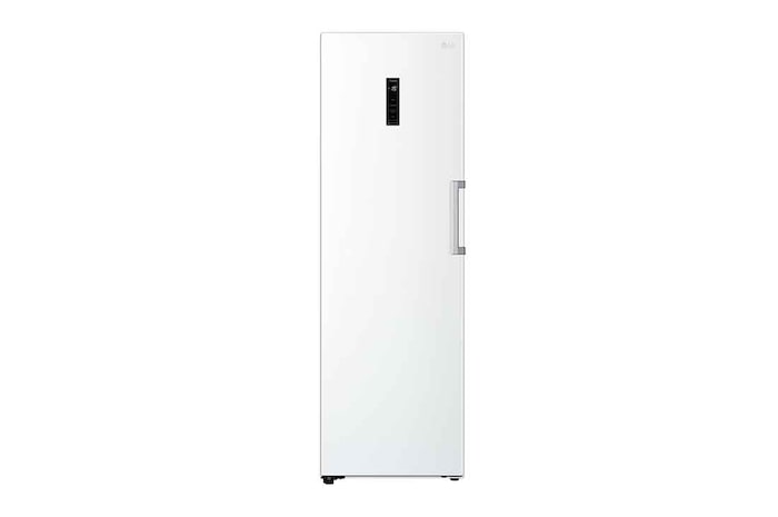 Vy framifrån av 324L Fristående frys (Vit) - Energiklass E, Total No Frost, Express Freeze, Smart Diagnosis™ med Wi-Fi, GFE61SWCSZ