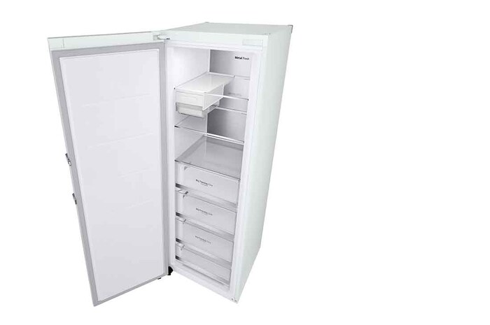 LG 324L Fristående frys (Vit) - Energiklass E, Total No Frost, Express Freeze, Smart Diagnosis™ med Wi-Fi, GFE61SWCSZ