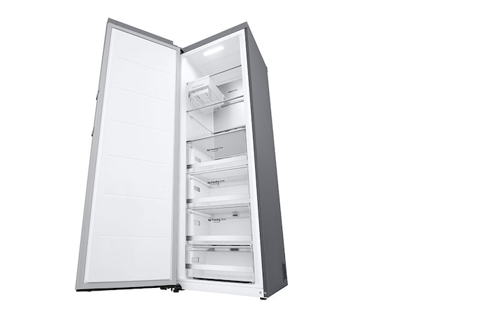 LG 324L Fristående frys (Metal Sorbet) - Energiklass D, Total No Frost, Express Freeze, Smart Diagnosis™ med Wi-Fi, GFM61MBCSF