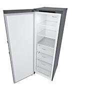 LG 324L Fristående frys (Shiny Steel) - Energiklass D, Total No Frost, Express Freeze, GFT41PZGSF