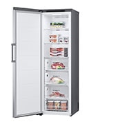 LG 324L Fristående frys (Shiny Steel) - Energiklass D, Total No Frost, Express Freeze, GFT41PZGSF