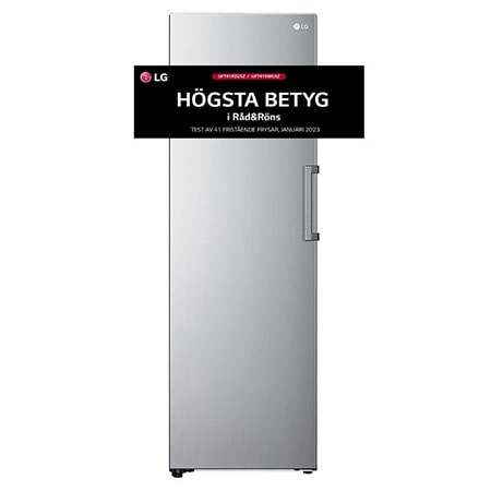 324L Fristående frys (Shiny Steel) - Energiklass E, Total No Frost, Express Freeze - GFT41PZGSZ