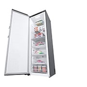 LG 324L Fristående frys (Shiny Steel) - Energiklass E, Total No Frost, Express Freeze , GFT41PZGSZ