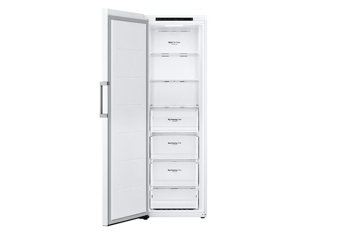 LG 324L Fristående frys (Vit) - Energiklass D, Total No Frost, Express Freeze, GFT41SWGSF