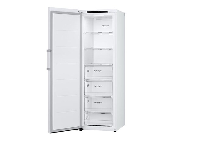 LG 324L Fristående frys (Vit) - Energiklass D, Total No Frost, Express Freeze, GFT41SWGSF