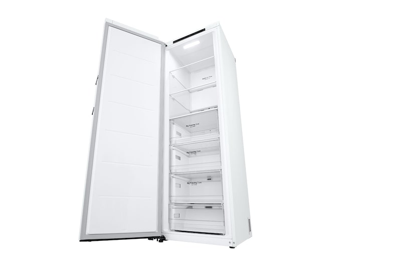 LG 324L Fristående frys (Vit) - Energiklass D, Total No Frost, Express Freeze, GFT41SWGSF