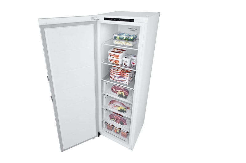 LG 324L Fristående frys (Vit) - Energiklass D, Total No Frost, Express Freeze, GFT41SWGSF