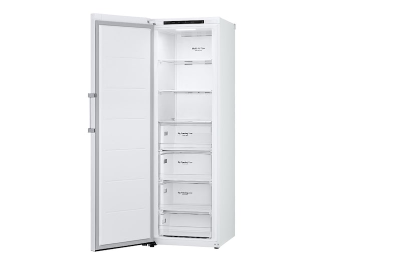 LG 324L Fristående frys (Vit) - Energiklass D, Total No Frost, Express Freeze, GFT41SWGSF