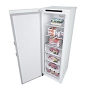 LG 324L Fristående frys (Vit) - Energiklass D, Total No Frost, Express Freeze, GFT41SWGSF