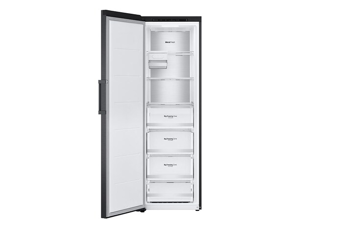 LG 324L Fristående frys (Matte Black) - Energiklass E, Total No Frost, Express Freeze, Smart Diagnosis™, GFT61MCCSZ