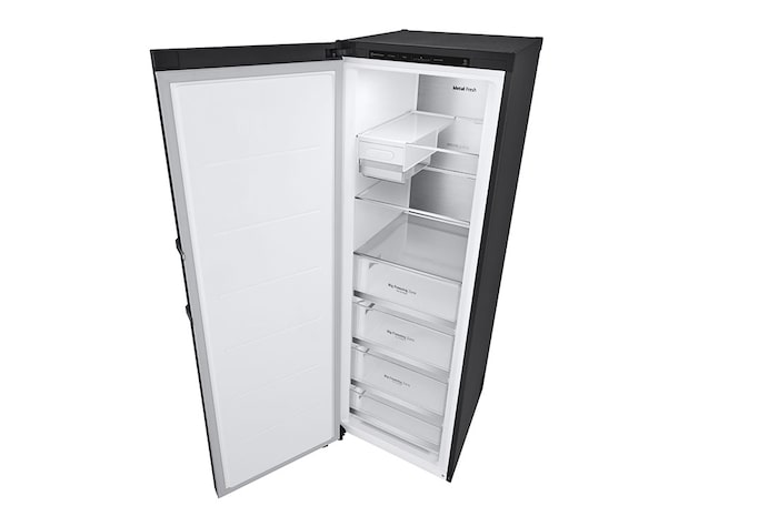 LG 324L Fristående frys (Matte Black) - Energiklass E, Total No Frost, Express Freeze, Smart Diagnosis™, GFT61MCCSZ