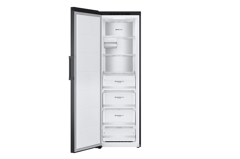 LG 324L Fristående frys (Matte Black) - Energiklass E, Total No Frost, Express Freeze, Smart Diagnosis™, GFT61MCCSZ