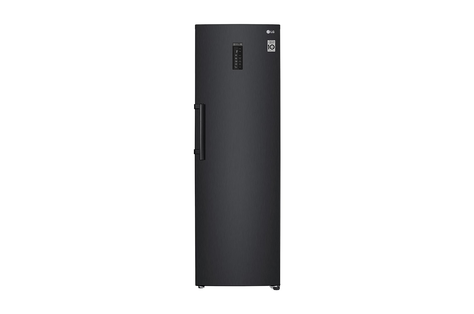 Vy framifrån av 375L Fristående kylskåp (Matte Black) - Energiklass F, Moist Balance Crisper™ och Smart Diagnosis™ med Wi-Fi GL5241MCJZ1