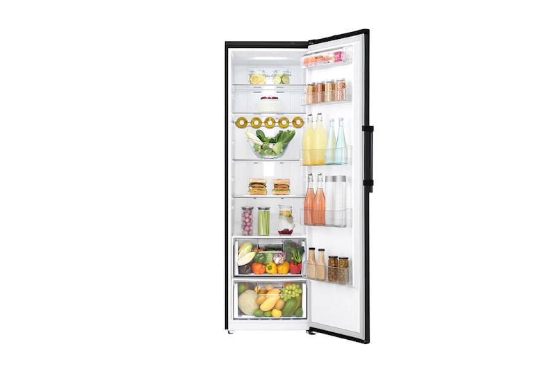 LG 375L Fristående kylskåp (Matte Black) - Energiklass F, Moist Balance Crisper™ och Smart Diagnosis™ med Wi-Fi, GL5241MCJZ1