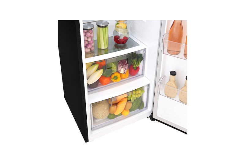 LG 375L Fristående kylskåp (Matte Black) - Energiklass F, Moist Balance Crisper™ och Smart Diagnosis™ med Wi-Fi, GL5241MCJZ1