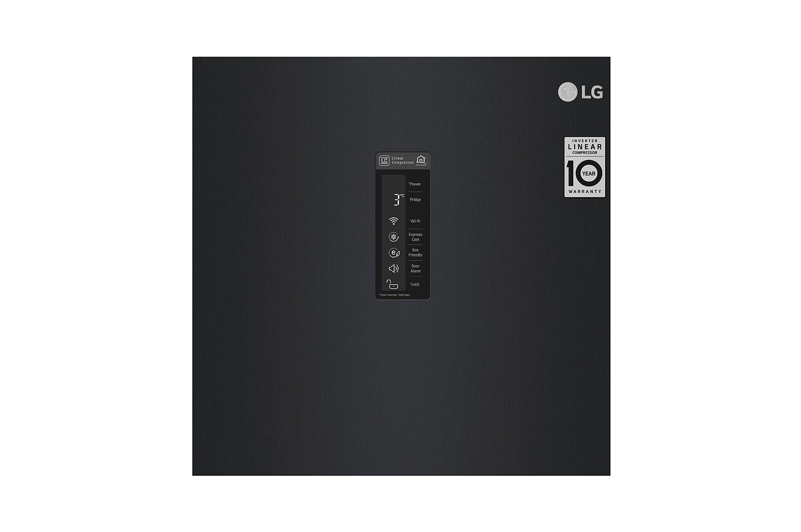 LG 375L Fristående kylskåp (Matte Black) - Energiklass F, Moist Balance Crisper™ och Smart Diagnosis™ med Wi-Fi, GL5241MCJZ1