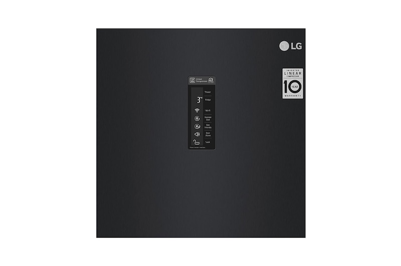 LG 375L Fristående kylskåp (Matte Black) - Energiklass F, Moist Balance Crisper™ och Smart Diagnosis™ med Wi-Fi, GL5241MCJZ1