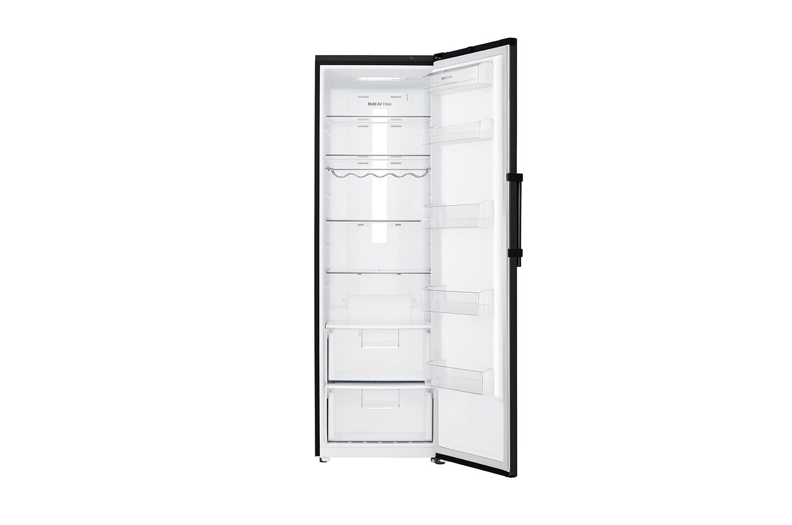 LG 375L Fristående kylskåp (Matte Black) - Energiklass F, Moist Balance Crisper™ och Smart Diagnosis™ med Wi-Fi, GL5241MCJZ1