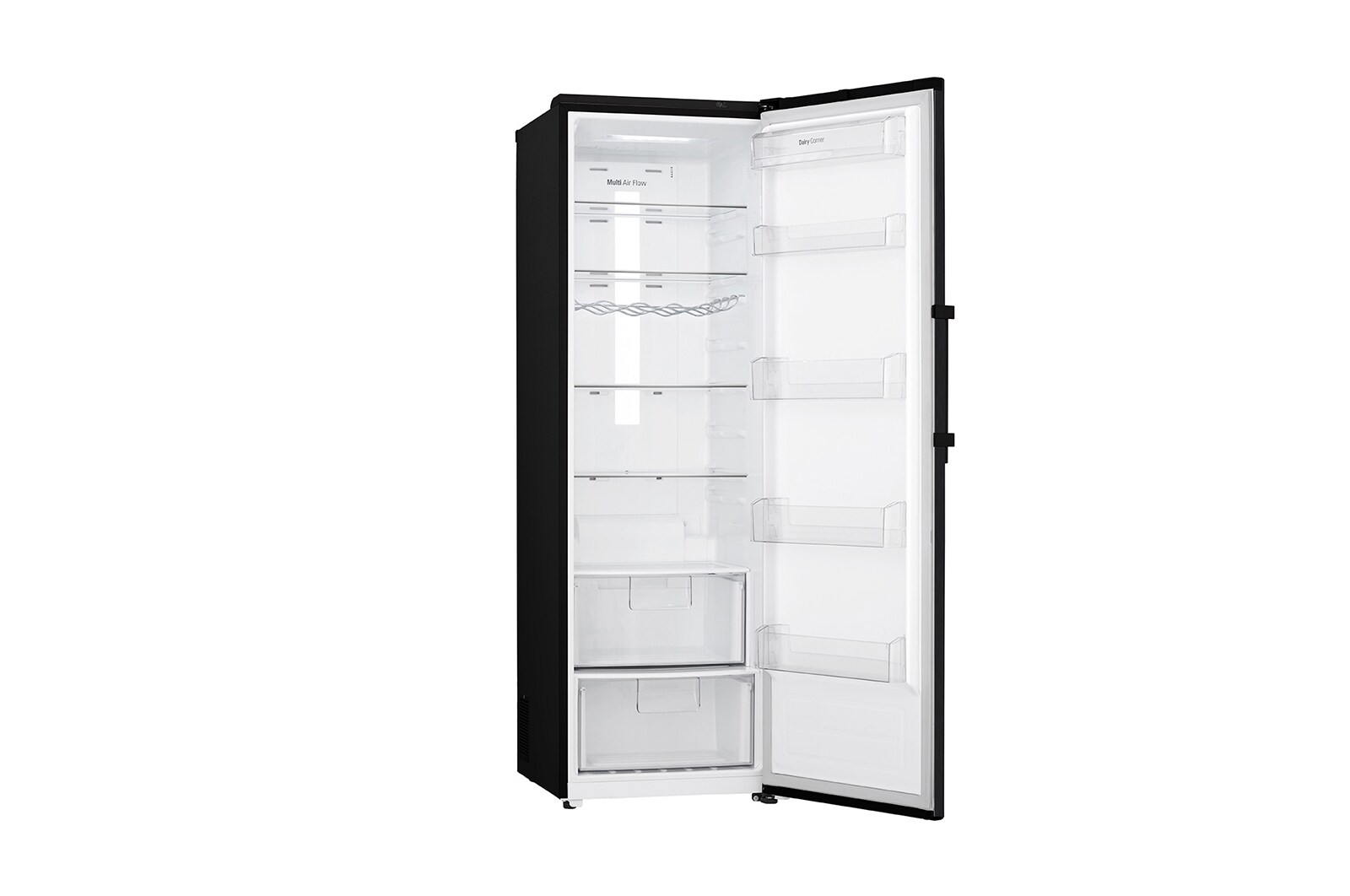 LG 375L Fristående kylskåp (Matte Black) - Energiklass F, Moist Balance Crisper™ och Smart Diagnosis™ med Wi-Fi, GL5241MCJZ1