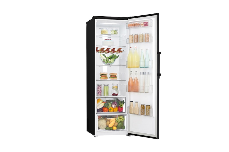 LG 375L Fristående kylskåp (Matte Black) - Energiklass F, Moist Balance Crisper™ och Smart Diagnosis™ med Wi-Fi, GL5241MCJZ1