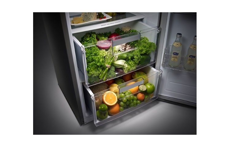 LG Aktivt kylt kylskåp, 185 cm (nettovolym 382 liter ), GL5241PZJZ