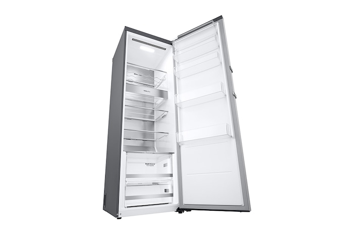 LG 386L Fristående kylskåp (Shiny Steel) - Energiklass E, Door Cooling™, LINEARCooling™, FRESHBalancer™, Smart Diagnosis™ med Wi-Fi, GLE71PZCSZ