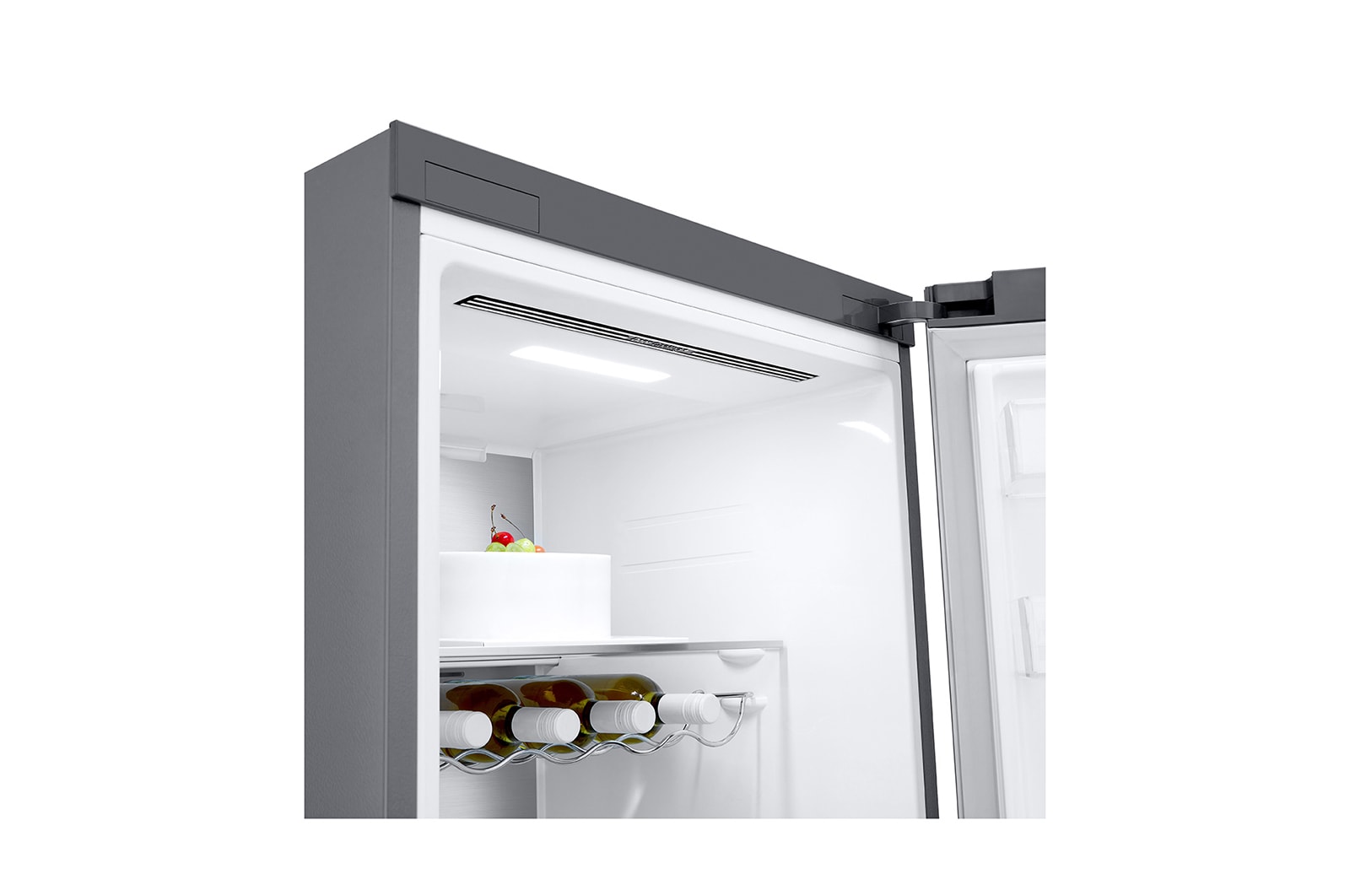 LG 386L Fristående kylskåp (Shiny Steel) - Energiklass E, Door Cooling™, LINEARCooling™, FRESHBalancer™, Smart Diagnosis™ med Wi-Fi, GLE71PZCSZ