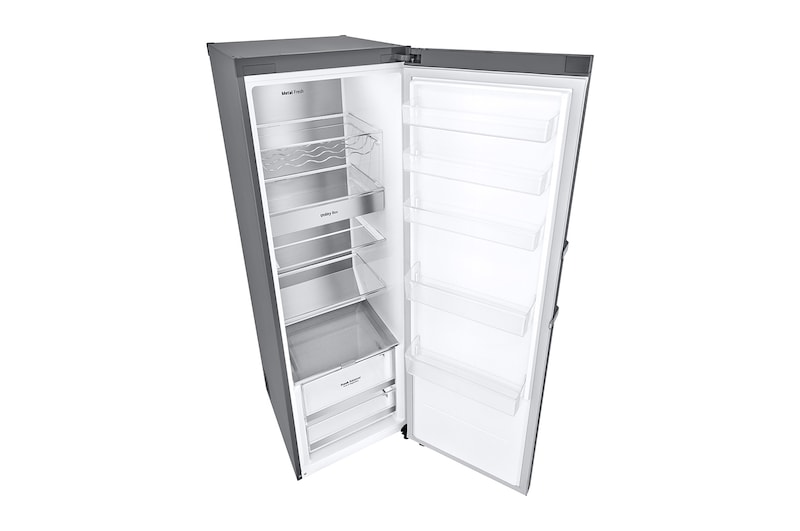 LG 386L Fristående kylskåp (Shiny Steel) - Energiklass E, Door Cooling™, LINEARCooling™, FRESHBalancer™, Smart Diagnosis™ med Wi-Fi, GLE71PZCSZ