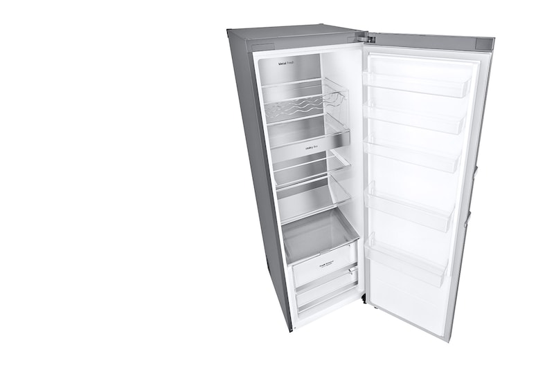 LG 386L Fristående kylskåp (Metal Sorbet) - Energiklass D, Door Cooling™, LINEARCooling™, FRESHBalancer™, Smart Diagnosis™ med Wi-Fi, GLM71MBCSF