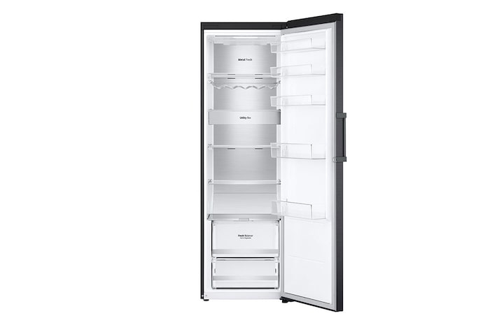 LG 386L Fristående kylskåp (Matte Black) - Energiklass D, Door Cooling™, LINEARCooling™, FRESHBalancer™, Smart Diagnosis™ med Wi-Fi, GLM71MCCSF