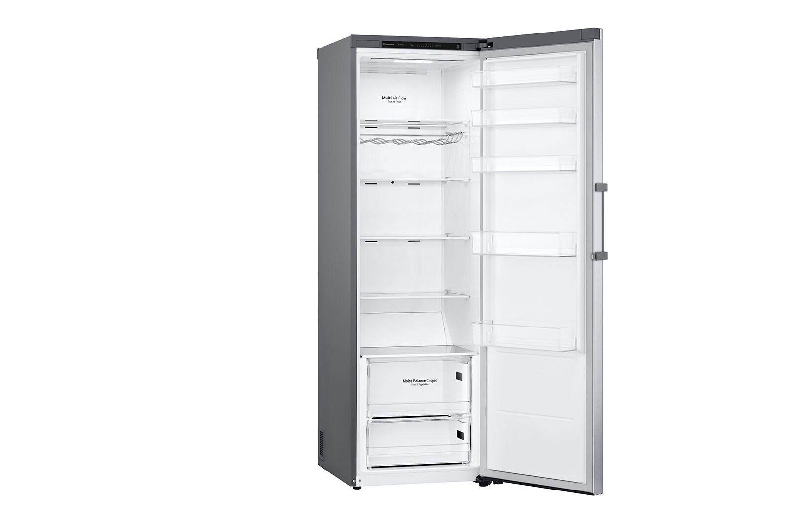 LG 386L Fristående kylskåp (Shiny Steel) - Energiklass D, Door Cooling™, LINEARCooling™, Moist Balance Crisper™, GLT51PZGSF