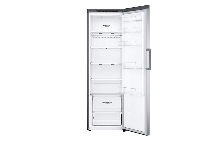 LG 386L Fristående kylskåp (Shiny Steel) - Energiklass E, Door Cooling™, LINEARCooling™, Moist Balance Crisper™, GLT51PZGSZ