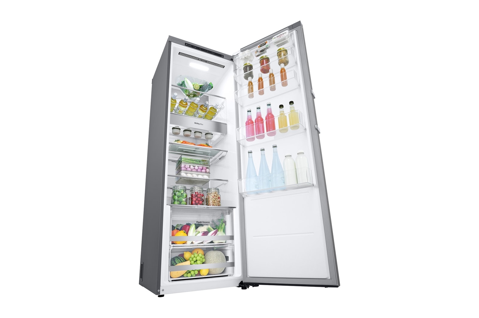 LG 386L Fristående kylskåp (Metal Sorbet) - Energiklass E, Door Cooling™, LINEARCooling™, FRESHBalancer™, Smart Diagnosis™, GLT71MBCSZ