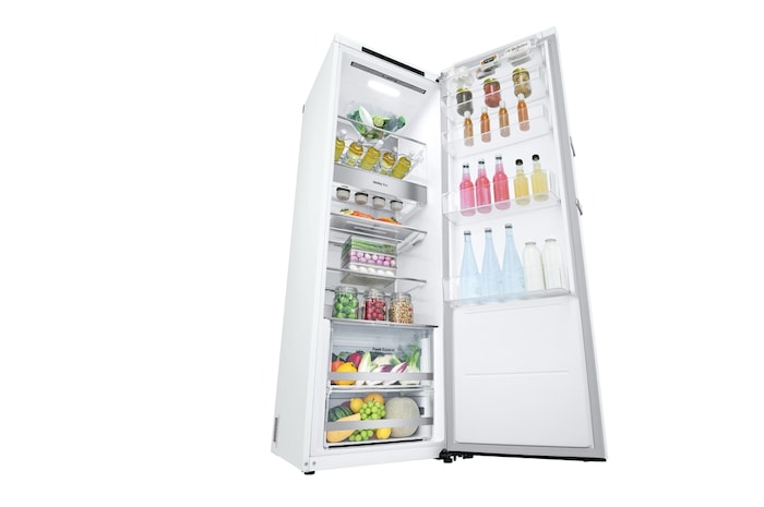 LG 386L Fristående kylskåp (Vit) - Energiklass E, Door Cooling™, LINEARCooling™, FRESHBalancer™, Smart Diagnosis™, GLT71SWCSZ