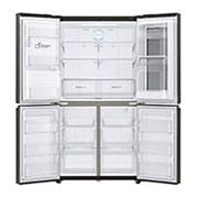 LG 571L InstaView Door in Door French Door (Svart) , Vatten/is via röranslutning, Smart Diagnosis™ med Wi-Fi, GMX936SBHV