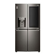 LG 571L InstaView Door in Door French Door (Svart) , Vatten/is via röranslutning, Smart Diagnosis™ med Wi-Fi, GMX936SBHV