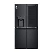 LG 638L InstaView Door in Door French Door (Matte Black) - Energiklass F, Vatten/is via röranslutning, Smart Diagnosis™ med Wi-Fi, GMX945MC9F