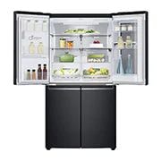 LG 638L InstaView Door in Door French Door (Matte Black) - Energiklass F, Vatten/is via röranslutning, Smart Diagnosis™ med Wi-Fi, GMX945MC9F