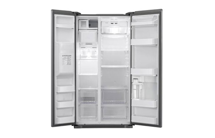 LG Avfrostningsfritt och  Side-by-Side skåp med Non Plumbing isdispenser (Nettovolym 508 liter), GS3159AVHV